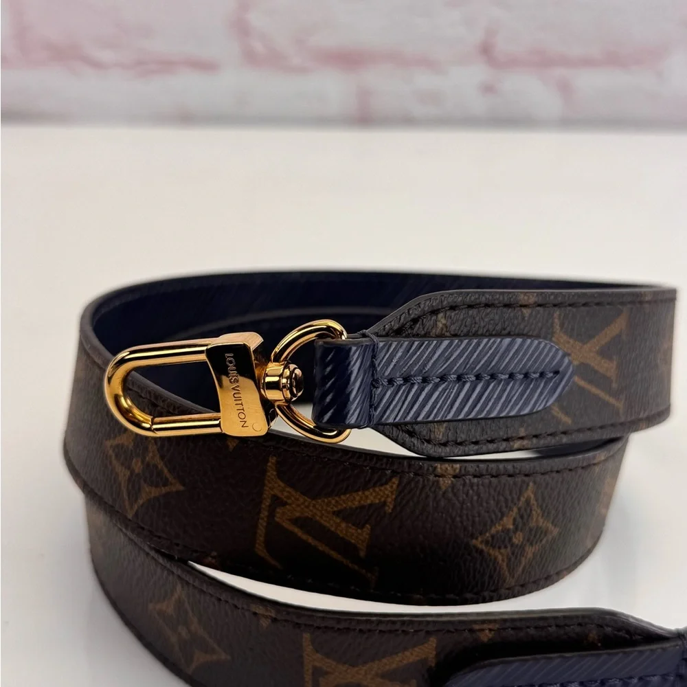 Louis Vuitton Monogram Blue Epi Bandouliere Strap